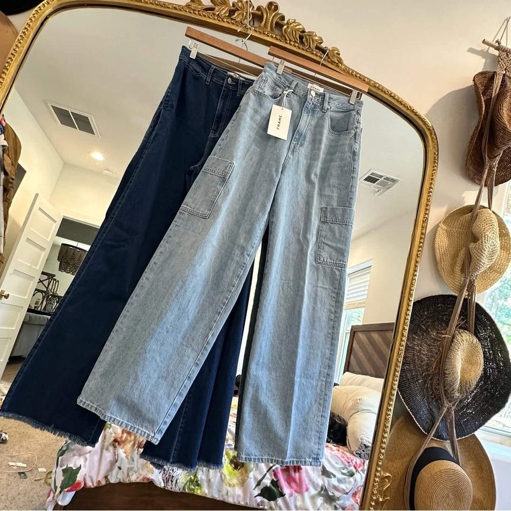 FRAME GENOA HIGH RISE BAGGY POCKET JEAN - Picture 7 of 8